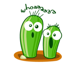 cactus twins sticker #7177594