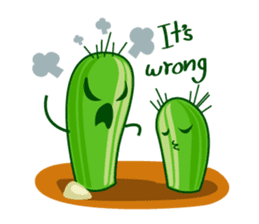 cactus twins sticker #7177596