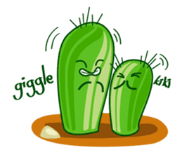 cactus twins sticker #7177597