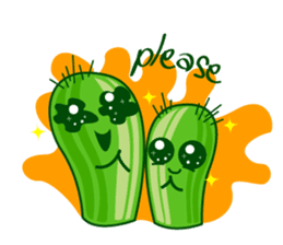 cactus twins sticker #7177599