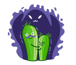 cactus twins sticker #7177604