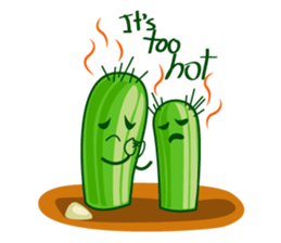 cactus twins sticker #7177609