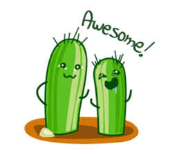 cactus twins sticker #7177622
