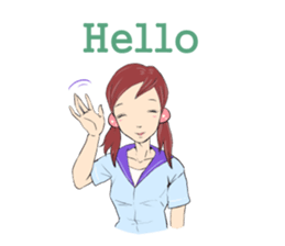 Cute girls everyday sticker #7177625