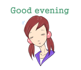 Cute girls everyday sticker #7177626