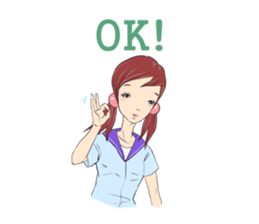 Cute girls everyday sticker #7177627