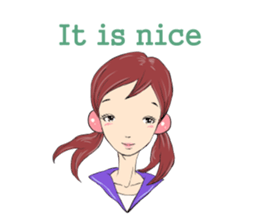 Cute girls everyday sticker #7177630