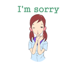 Cute girls everyday sticker #7177633