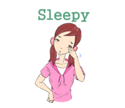 Cute girls everyday sticker #7177634