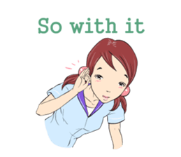 Cute girls everyday sticker #7177635