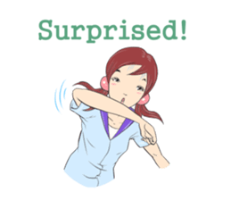 Cute girls everyday sticker #7177636