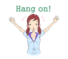 Cute girls everyday sticker #7177642