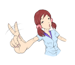 Cute girls everyday sticker #7177645