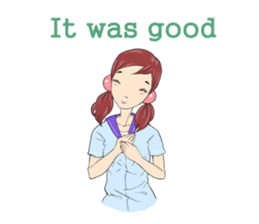 Cute girls everyday sticker #7177648