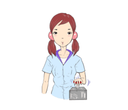 Cute girls everyday sticker #7177652