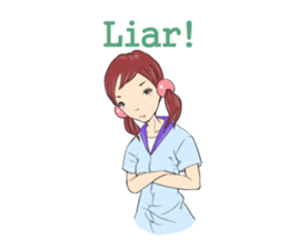 Cute girls everyday sticker #7177653