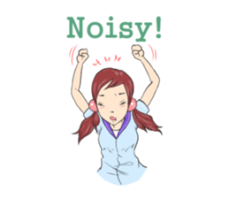 Cute girls everyday sticker #7177657