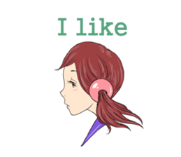 Cute girls everyday sticker #7177659