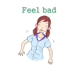 Cute girls everyday sticker #7177660