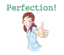 Cute girls everyday sticker #7177662