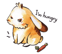 Banana bunny sticker #7177730