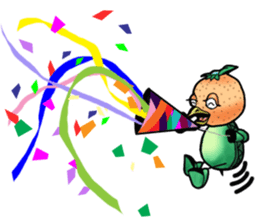 Fairy of mandarin orange and kappa sticker #7178185