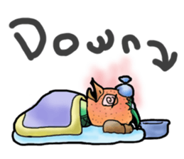 Fairy of mandarin orange and kappa sticker #7178191