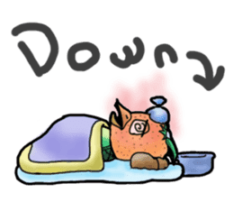 Fairy of mandarin orange and kappa sticker #7178191