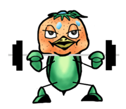 Fairy of mandarin orange and kappa sticker #7178193