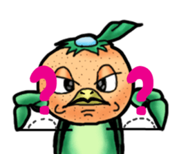 Fairy of mandarin orange and kappa sticker #7178194