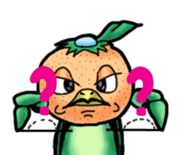 Fairy of mandarin orange and kappa sticker #7178194
