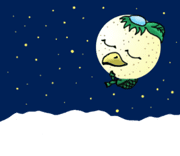 Fairy of mandarin orange and kappa sticker #7178199