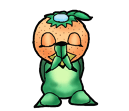 Fairy of mandarin orange and kappa sticker #7178202
