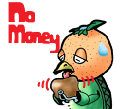 Fairy of mandarin orange and kappa sticker #7178204