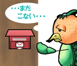 Fairy of mandarin orange and kappa sticker #7178209