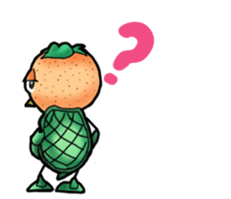 Fairy of mandarin orange and kappa sticker #7178212