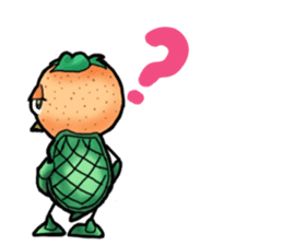 Fairy of mandarin orange and kappa sticker #7178212