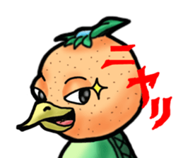 Fairy of mandarin orange and kappa sticker #7178213