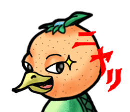 Fairy of mandarin orange and kappa sticker #7178213