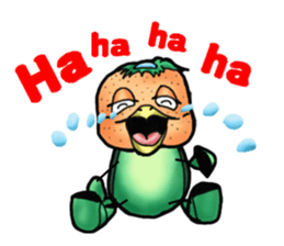 Fairy of mandarin orange and kappa sticker #7178214