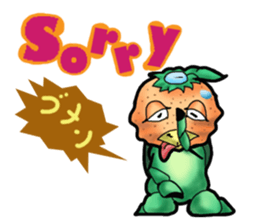 Fairy of mandarin orange and kappa sticker #7178215