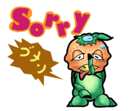 Fairy of mandarin orange and kappa sticker #7178215