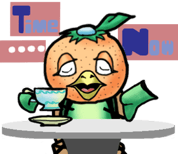 Fairy of mandarin orange and kappa sticker #7178217