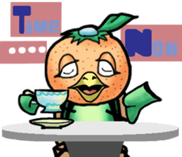 Fairy of mandarin orange and kappa sticker #7178217