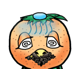 Fairy of mandarin orange and kappa sticker #7178218