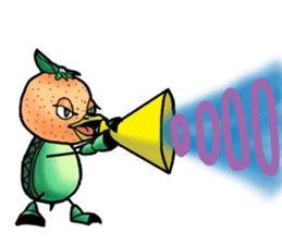 Fairy of mandarin orange and kappa sticker #7178223