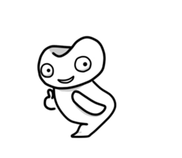 White Alien 1 sticker #7178304