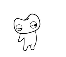 White Alien 1 sticker #7178323