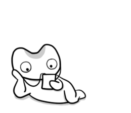 White Alien 1 sticker #7178326