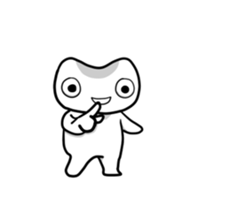 White Alien 1 sticker #7178330